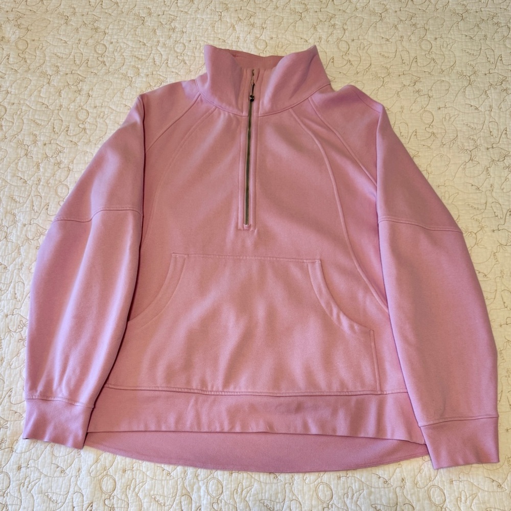 Lululemon Vitapink Oversized Funnel Neck Half Zip Scuba